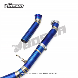 Sistema de Escape Catback Valvetronic de Titanio Personalizado para BMW Serie 3 F30 320i 328i 330i N20 B48 2012-2020 con Puntas Cuádruples - Product Image 3
