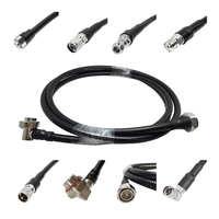 Werkseitig N Typ/UHF SO-239 PL259/4.3-10 MINI DIN/7/16 DIN-Stecker Buchse 90 Grad für 1/2 "super flexible Kabel baugruppe