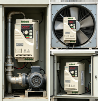 Unidad de Imán Permanente Integrada de Acero, Variador de Frecuencia Variable (VFD) de CA de 0.75kW, 160kW, 180kW, Inversor de Frecuencia para Bomba de 185kW, 160kW