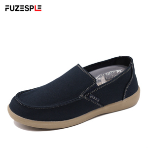 Mocasines Casuales para Hombre, Diseño sin Cordones, Suela Ligera de EVA Antideslizante, Zapatos de Lona Modernos para Caminar por la Playa en Verano, para el Uso Diario - Product Image 1