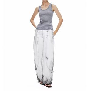 Pantalones Vaqueros de Mezclilla de Algodón Personalizados para Mujer, Lavado Desgastado, Estilo Vintage, Holgados, Talla Grande, Estilo Boyfriend - Product Image 1