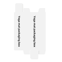 Caja de Cartón Corrugado de Doble Pared Tipo Carpeta para Empaque de Tapete de Yoga, Hecha de Papel Kraft, con Relieve, Laminación Mate, Reciclable