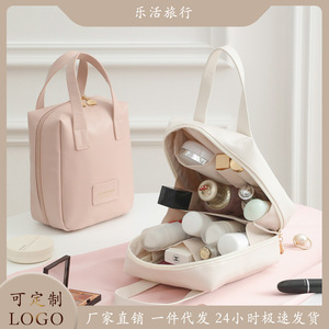 Women's <b>Makeup</b> Bag Large Capacity Waterproof Expansion Travel Cosmetic <b>Case</b> With Soft Handle For Home Storage Spring 2025 - Product Image 5
