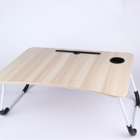 Table d'ordinateur portable pliable de style pour étudiants Petit bureau d'étude pour dortoir et maison Bureau de lit d'étudiant