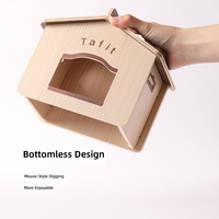Rumah Persembunyian Hamster Kayu Desain Toko Kelontong, Tempat Tidur untuk Hamster Suriah Semua Musim, Grosir