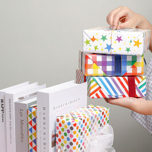 Venta al por mayor de rollos de papel tisú de cumpleaños de alta calidad colorido minimalista embalaje rollo de papel de regalo artesanía superior - Product Image 3