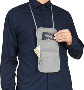 <strong>Travel</strong> Neck Wallet with RFID Blocking Passport Holder Neck <strong>Pouch</strong> for Men and Women to Keep <strong>Documents</strong> Safe - Product Image 2