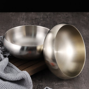 Tazón de Acero Inoxidable de Doble Capa con Aislamiento Térmico para Sopa, Uso Comercial y de Catering, Color Sólido - Product Image 3