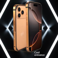 Coque de téléphone à bordure créative en métal adaptée à l'IPhone 17 Pro 17 Promax 17 Air Phone Slim Border Protection Aluminium Cases