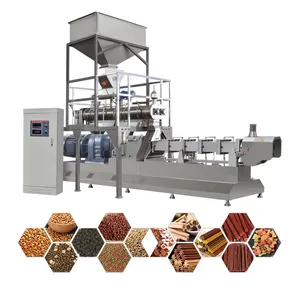 Máquina de processamento de alimentos para cachorro, extrusora automática molhada para processamento de alimentos
