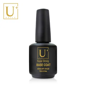 High quality Easy Apply UV/LED Soak Off Free Sample Clear Base Coat with long lasting for Nail Art
