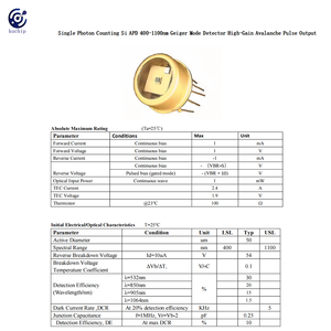 Выход лавинного импульса с высоким коэффициентом усиления Si APD фотодиод однофотонный Счетный детектор режима Гейгера для диапазона длин волн OTDR - Product Image 3