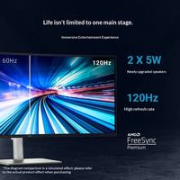 Écran incurvé quasi-4K de 34 pouces de marque originale Dells S3425DW, 120 Hz, Type-C 65 W, haut-parleur intégré, matériel anti-lumière bleue