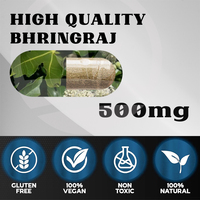 Capsules Bhringaraja de marque propre OEM/ODM pour favoriser la croissance des cheveux, nourrir le cuir chevelu et renforcer les follicules pileux pour adultes