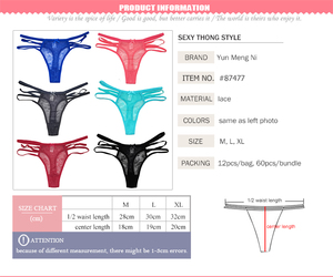Braguitas de Encaje Sexys para Mujer, Tanga de Encaje, Braguitas Sexys con Tirantes, Ropa Interior Femenina - Product Image 6