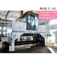 Machine de compostage de type chenillé WINWORK avec moteur pour le traitement des résidus de biogaz et des déchets solides, haute productivité, certifiée ISO CE