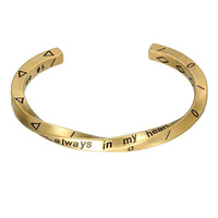 FANKE Bracelet Unisexe Rétro Viking Mobius en Acier Inoxydable Argent Thaïlandais, Style Européen et Américain, pour Fête Vintage