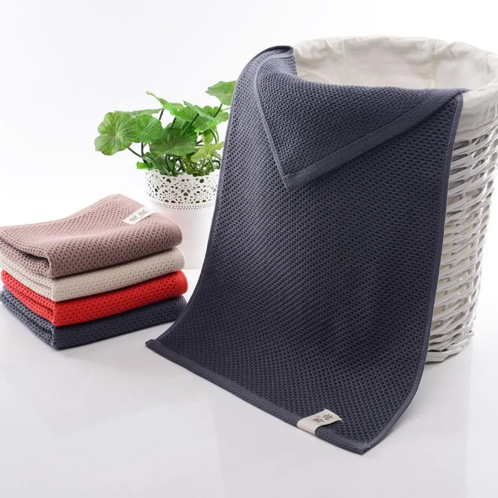 Small MOQ Ready Goods Japanese zen culture towel, 100% Cotton Hand Towel, Waffle hemp tea towel