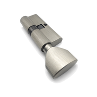 Cylindre de serrure de porte de salle de bain à bouton rotatif simple en alliage de zinc de 70 mm, vente directe usine, pour ensemble de serrures de toilettes et de sanitaires
