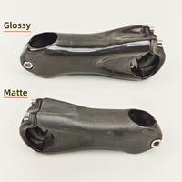 Tige de guidon en fibre de carbone pour VTT/vélo de route, ultra légère, 10 degrés, 31,8 mm, 80-120 mm, hauteur de montage 36-45 mm