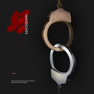 สร้อยข้อมือผูกกุญแจมือโลหะรูปหัวใจ,กุญแจมือโลหะผสมที่ใส่กุญแจสำหรับคู่รักของเล่น Bdsm - Product Image 2