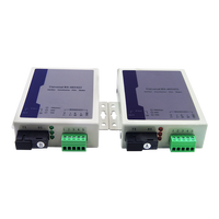 Émetteur-récepteur de données série RS485 RS422 vers fibre optique 1 canal, transmetteur-récepteur optique à fibre RS-485