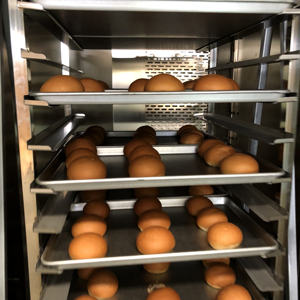 Équipement de boulangerie commerciale, four rotatif à 32 ou 40 plateaux, panneau de commande PLC, four à gaz ou diesel. - Product Image 4