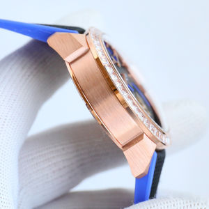 Recomendación de Lujo: Reloj de Diamantes Automático de Doble Tourbillon con Cadena de Acero. Diseño Único. Reloj Mecánico. - Product Image 4