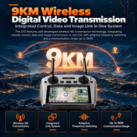 Stasiun Kontrol Darat UAV G12 Jangkauan Jauh 9KM 2.4G 5.8G Dual Band 5.5 Inci 1080P Android 13 Pengendali Jarak Jauh