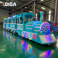 Tren Eléctrico sin Rieles a Precio de Fábrica, Apto para 24 Personas, Tren Turístico para Parques Temáticos y Carnavales