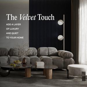 高級インテリアデザイン3Dベルベット壁パネルAkupanelフェルトバックバックハーフラウンドネイビースエードベニヤMDFウッドスラット音響パネル - Product Image 4