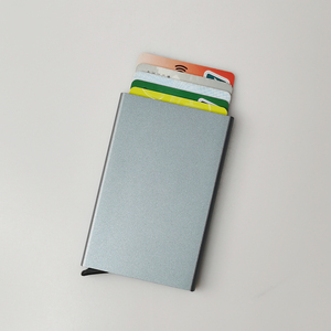 Custom Slim Front Pocket <strong>Wallet</strong> Design, <strong>RFID</strong> <strong>Blocking</strong> Automatic Aluminium Credit Card Holder - Product Image 6