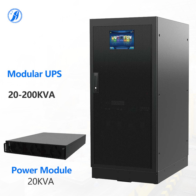 High Reliability Modular UPS Built-In Lead Acid Battery 60KVA 100KVA 200KVA Capacity 50Hz 60Hz Uninterruptible Power Supply