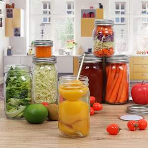 Frascos de Vidrio con Tapas para Alimentos, Miel, Especias, Mermelada, Frascos Biodegradables Pequeños de 8oz, Frascos Mason al por Mayor - Product Image 6