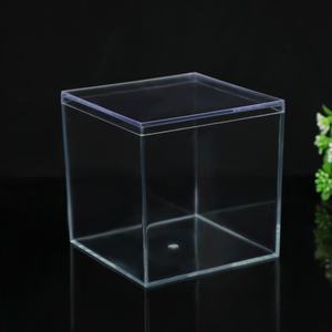8.5cm gıda sınıfı bisküvi ambalaj kutusu şeffaf akrilik plastik kapaklı PS yaratıcı kristal kalıplı oyuncak göğüs & organizatör - Product Image 4