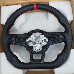 Marco de Volante de Cuero Resistente para VW Golf 7 <span class=keywords><strong>GTI</strong></span> MK4 MK5 <span class=keywords><strong>MK6</strong></span> MK7.5 <span class=keywords><strong>Polo</strong></span> Passat GTS GTD GTE - Product Image 3