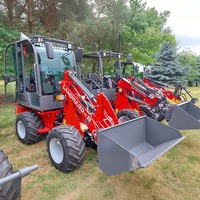 Chargeur agricole neuf Landward à moteur Kubota, hydraulique à haut débit, petit chargeur 4 roues, prix bas de gros