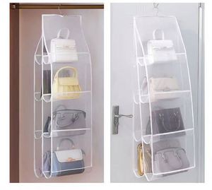Organisateur de vêtements pliable de haute qualité, sac de rangement suspendu multifonctionnel moderne, sac en maille transparente, solution de rangement pour armoire - Product Image 1