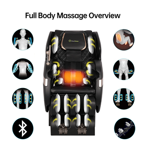 Smart APP Controlled <b>Zero</b> <b>Gravity</b> <b>Chair</b> with Dual Heating Infrared Physiotherapy Airbags - Product Image 4