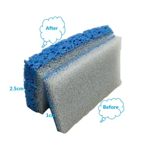 Kitchen Compressed Composite Cellulose Sponges Heavy Duty Scrub Kitchen Sponge Clean Tough Messes