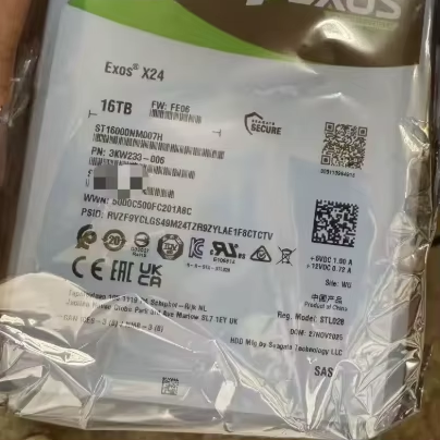 16TB Exos X24 7200RPM SAS 12GB/s 3.5" HDD ST16000NM007H internal Enterprise Hard Drive
