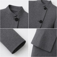 Ensemble de tailleur gris pour femme, ensemble de tailleur de bureau pour femme, ensemble de tailleur professionnel pour femme, ensemble de tailleur deux pièces pour femme