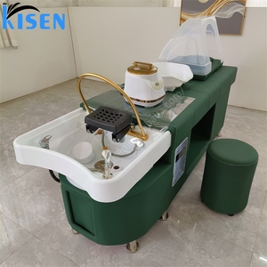 KISEN New Color Hair Washing Massage Chair Shampoo <b>Bed</b> Spa Head Water Therapy Shampoo <b>Bed</b> with Steamer for Sale - Product Image 3