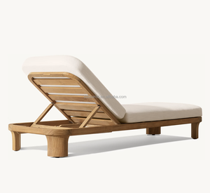 Sassanid Outdoor Teca Muebles Diseño escandinavo <span class=keywords><strong>Lagos</strong></span> Teca Ajustable Chaise - Product Image 2