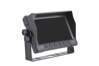 Monitor de coche parasol de 7 pulgadas personalizado de fábrica nuevo Delgado IPS 2 canales AHD/CVBS entrada de vídeo LCD ayuda de marcha atrás para camiones autobuses