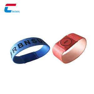 Nfc et Qr Code Bracelet Réglable Élastique Nfc Rfid Polyester Bracelet Actif - Product Image 3