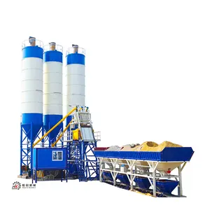 HZS180 Standard Concrete Mixing Plant With Fully Automatic Control System For Large Commercial Concrete Stations