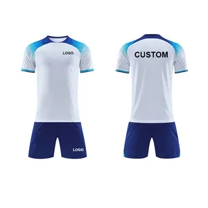 Jogo de camisa de futebol masculino personalizado de alta qualidade, uniforme de futebol para equipe, clube, futebol, roupas, conjuntos de uniformes