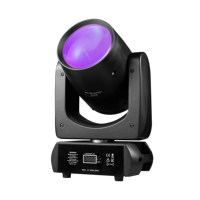 Projecteur de Scène Mobile LED Mini 200W RGBW pour Soirées et DJ, Faisceau Disco Contrôlé DMX, Vente en Gros