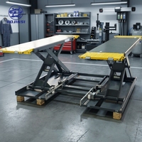Elevador de Tijera Móvil de Perfil Bajo para Autos, de 4 Toneladas, de Uso Pesado, con Accionamiento Hidráulico/Electrohidráulico, Personalizado